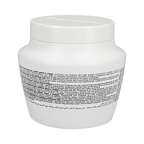 Fanola Deep Conditioning Hair Mask for Damaged Hair - Hydrating Treatment Enriched with Milk Proteins - Softens & Restores Dry, Frizzy & Damaged Strands - Nourishes & Detangles (16.9 Fl oz)
