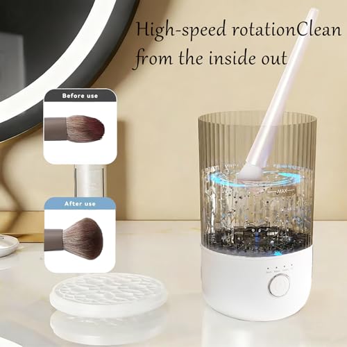 Electric Makeup Brush Cleaner Machine | 360° Rotating