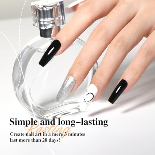 SHOYUM Gel Top Coat & Base Coat Set - No Wipe Shine Finish, Long Lasting Nail Art