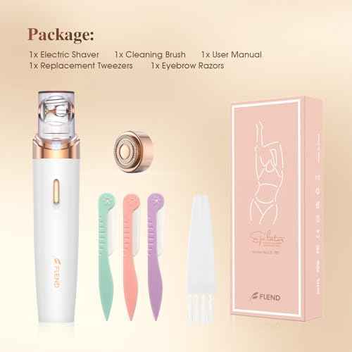Epilator,2 in 1Epilator for Women Rechargeable,Womens Electric Shaver with LED Light,Hair Removal,Hair Removal for Women Legs/Face/Bikini/Arms,Smooth Epilator Trimmer Travel Kit Set,Simple to use