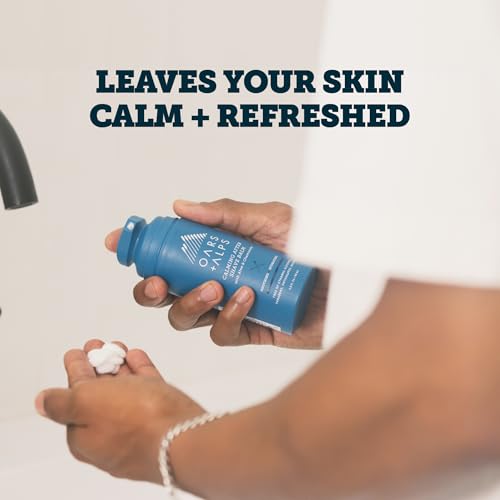 Oars + Alps Calming After Shave Balm and Lotion for Men, Dermatologist Tested and Infused with Aloe and Chamomile, TSA Friendly, 2.9 Fl Oz