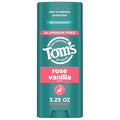 Tom’s of Maine Rose Vanilla Aluminum-Free Natural Deodorant 3.25 oz for Women & Men - Clear, Odor & Wetness Protection