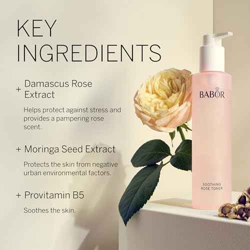 BABOR Soothing Rose Toner, Hydrating Rose Water Essence, Alcohol-Free Toner, Calms & Soothes Sensitive Skin, Deep Hydration & Moisture for Radiant Complexion, 6.7 oz