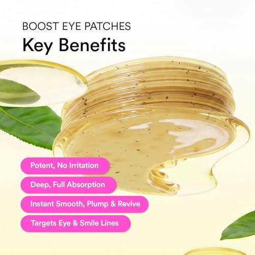 Retinal Green Tea Eye Patches - Anti-Wrinkle Hydrogel Mask, 60 Count