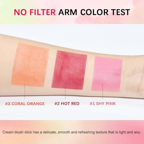 GMaxit Multi-Use Tinted Makeup Stick for Face, Eyes & Lips - Shy Pink