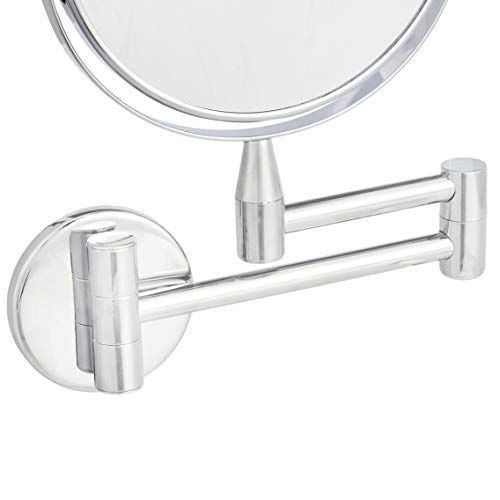 Wall Mount Vanity Mirror 1X/5X Magnification 360° Rotate