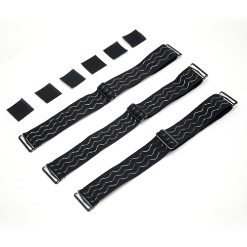 Adjustable Elastic Wig Band with Hooks No Slip Band 3 Pack Black - Wig Accessories