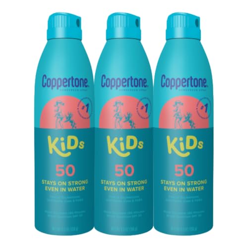 Coppertone Kids Sunscreen Spray SPF 50 (3-Pack, 5.5 oz)
