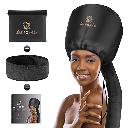 Bonnet Hair Dryer Attachment - Soft Adjustable Hood Cap
