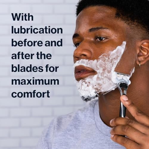 Gillette SkinGuard Razors, 1 Gillette Razor, 4 Razor Blade Refills, Designed for Men with Skin Irritation, Razor Bumps, and Sensitive Skin