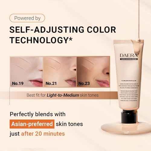 DAERA Kang Shining Korean BB cream, 5-in-1 Self Adjusting BB Tinted Moisturizer Cream (1 Color, Neutral), Glowing Skin Natural Makeup, Buildable Coverage, Lightweight, 0.13 Fl Oz£¬2-Pack