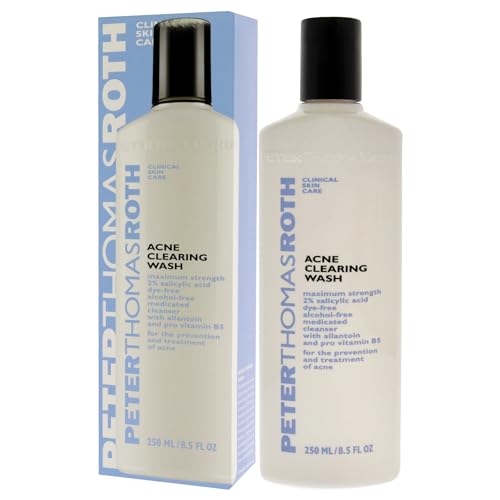 Peter Thomas Roth | Acne Clearing Wash | Maximum-Strength Salicylic Acid Face Wash, Clears Up and Helps Prevent Breakouts, 8.5 Fl Oz