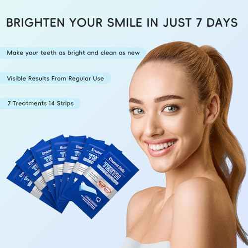 Teeth Whitening Strips Professional Effects Plus, Tooth Whitening Strips Safe Formulas Stain Removal, Deep Cleanse 7 Treatments, Suitable for Sensitive Teeth, Coffee, Smoke Stains