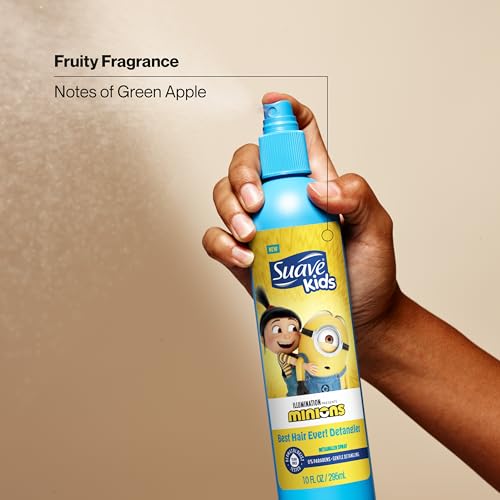 Suave Kids Minions Detangler Spray 10 oz, Pack of 6