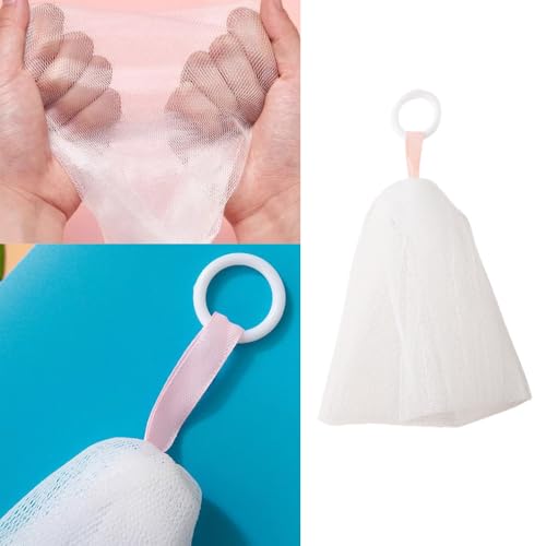 6 Pack Facial Cleanser Foaming Net Exfoliating Mesh Sponge