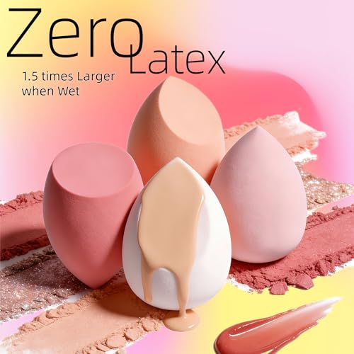 BS-MALL Makeup Sponge Set - 7 Pcs with Storage Case
