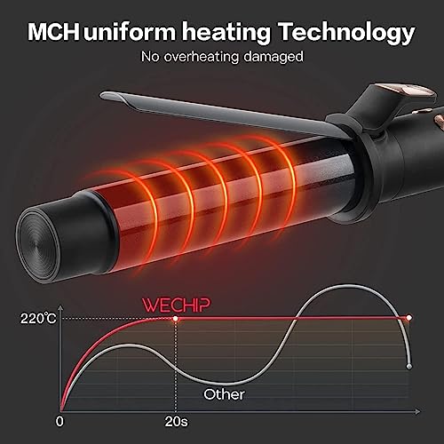 WeBeauty 1 1/4 Inch Automatic Rotating Curling Iron with Tourmaline Ceramic Barrel