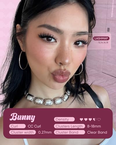 OKAYLOVE Bunny Manga Lash Clusters 8-18mm Wispy