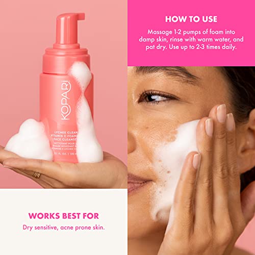 Kopari Lychee Clean Vitamin C Foaming Face Cleanser