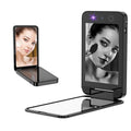 DESCHEN 2500mAh Rechargeable UV Camera UV Mirror for Sunscreen Test, 4 Inch Portable Double-Sided Travel Smart UV Lens Compact Detection Makeup Sunscreen Testing Camera Mirror, Skin Sun Protection