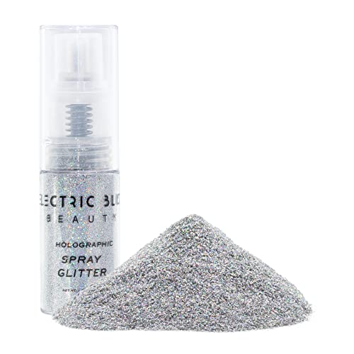Holographic Silver Glitter Spray - 30g Cosmetic Grade