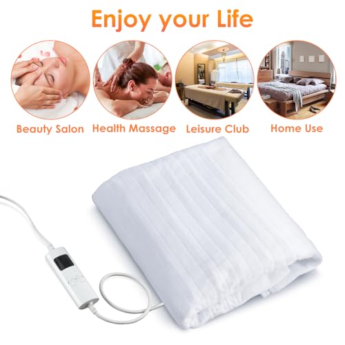 Yoshiko Electric Massage Table Warmer Pad - 9 Heat Settings (72.8" x 30")