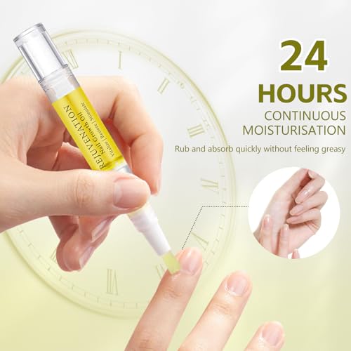 Rejuvenation Nail Growth Oil & Cuticle Care Pens with File (4 Pack)