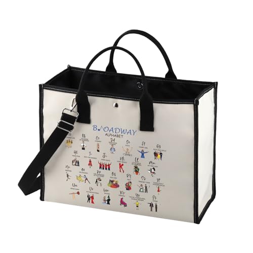 MNIGIU Musical Tote Bag Musical Lover Gift Musical Merchandise Musical Lover Gift