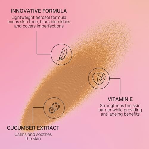 Bali Body Light to Medium Instant Tan + Brush Bundle | Skin Perfecting Aerated Spray, Flawless Airbrushed Bronzed Finish + Washable Self-Tanning Reusable Accessory Tool | Vegan & Cruelty-Free