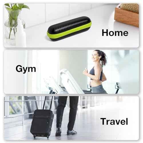 Nincha Compact Travel Trimmer Case for Philips Hybrid Electric Trimmer and Shaver, Face + Body Groomer QP2724/90, QP2834/70, QP1924/70, QP6531/70, QP4631/90, Hard Carrying Case, Limegreen&Black