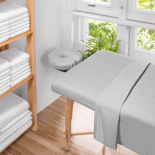 Saloniture 4-Pack Microfiber Massage Table Face Cradle Covers