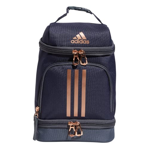 adidas Excel 2 Insulated Lunch Bag, Shadow Navy/Rose Gold/Onix Grey, One Size