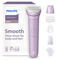 Philips Lady Shaver Series 8000 Cordless Wet & Dry Electric Razor with Trimmer & Accessories