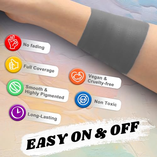 Grey Face Paint Stick - Waterproof Sports & Cosplay Makeup