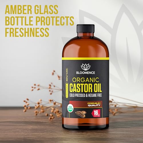 USDA Organic Castor Oil - 100% Pure Cold-Pressed 16oz