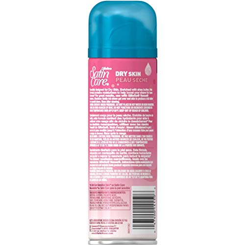 Gillette Satin Care Dry Skin Shave Gel for Women - 7 Oz Pack of 4