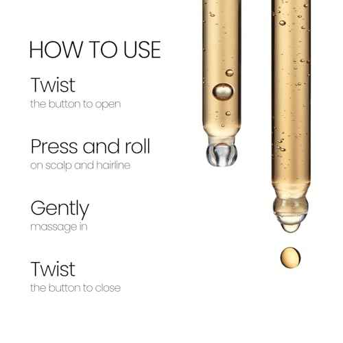 Scalp Strengthening Roll-On Serum for Daily Massage and Hair Growth | Vegan Anti-Loss Treatment, Cooling & Soothing Relief with Rosemary Oil, Mineral and Silicone Oil Free, Korean, 0.50 Fl oz.