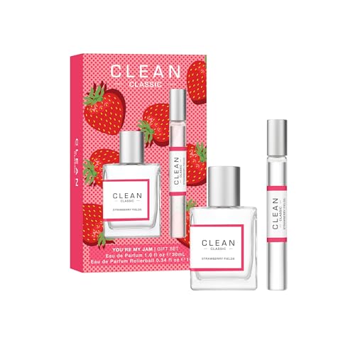 CLEAN Strawberry Fields Layerable Perfume Gift Set with Full & Travel Sizes