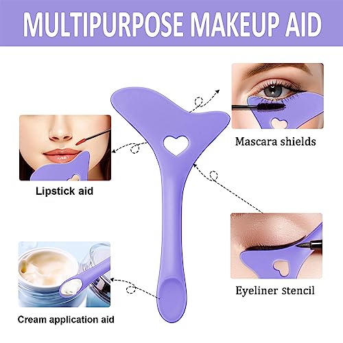 Eye Makeup Stencil Kit - Eyeliner, Eyeshadow & Mascara Guide Tool