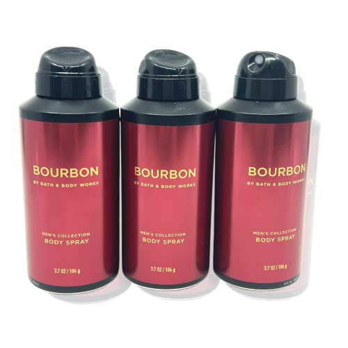 Bath & Body Works Bourbon Body Spray 3.7oz - Pack of 3