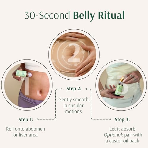 Organic Golden Castor Oil Roll-On with Rose Quartz – 1.7 fl oz