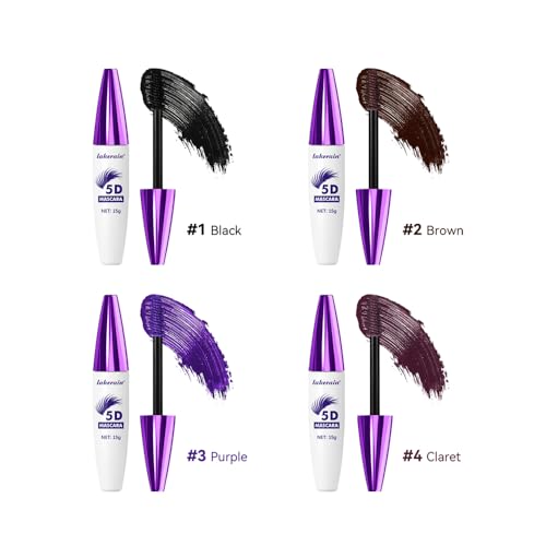 5D Waterproof Mascara - Lengthening & Volumizing Brown