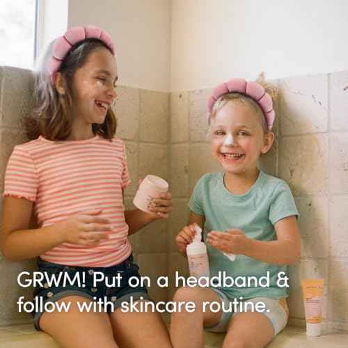 Evereden Kids Spa Headband: Soft, Adorable Terry Fabric Spa Headbands for Girls - Stylish Sponge Fabric Headbands for Face Washing, Putting on Face Paint, or Just Having Fun