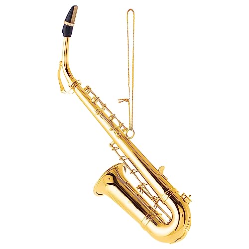 Broadway Gift Company Musical Instrument Christmas Ornament (4.5" Gold Saxophone)