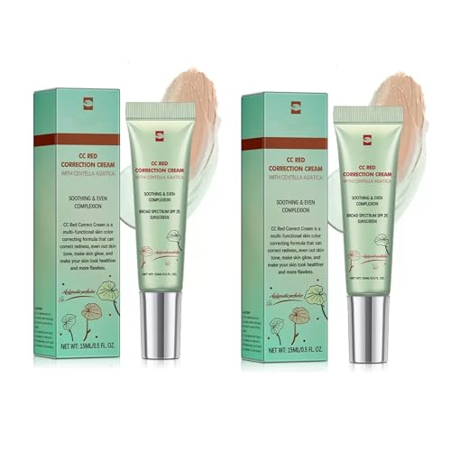 Red Corrector CC Cream with Centella & SPF – 2 Pack