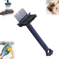 Krrzpow Blue 2-in-1 Hairbrush & Comb Cleaner Tool for Hair & Dust Removal
