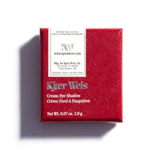 Kjaer Weis Cream Eyeshadow. Highly Pigmented Metallic Gold Eyeshadow with Organic Ingredients. Blendable Cream Eye Shadow for Long Lasting Eye Makeup. Cruelty Free Clean Makeup