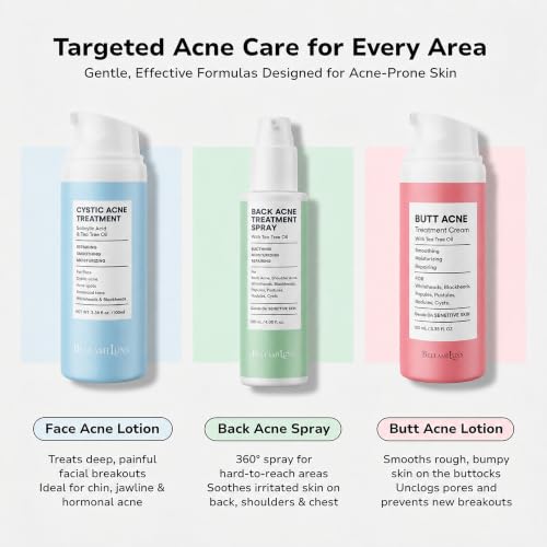 BellamiLuxx Fungal Acne Treatment Lotion for Face & Body - Natural Actives