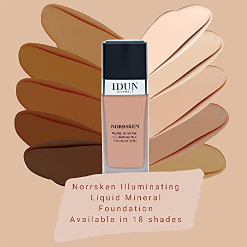 IDUN Minerals Norrsken Liquid Foundation - Full Coverage, Vegan