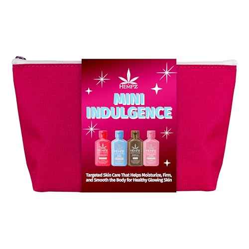 Hempz Mini Indulgence Kit, 4 Pack Travel Size Body Moisturizer, Limited Edition Beauty Actives, 2.25 oz each
